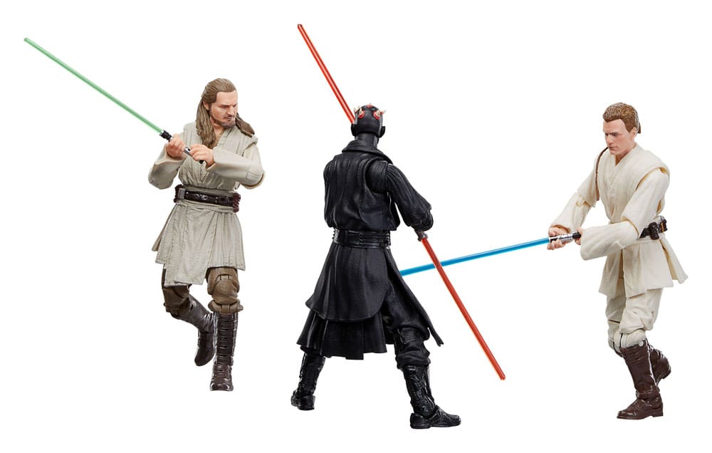 Star Wars Episode I Black Series Action Figure 3-Pack Qui-Gon Jinn, Darth Maul, Obi-Wan Kenobi 15 cm 5010996225788