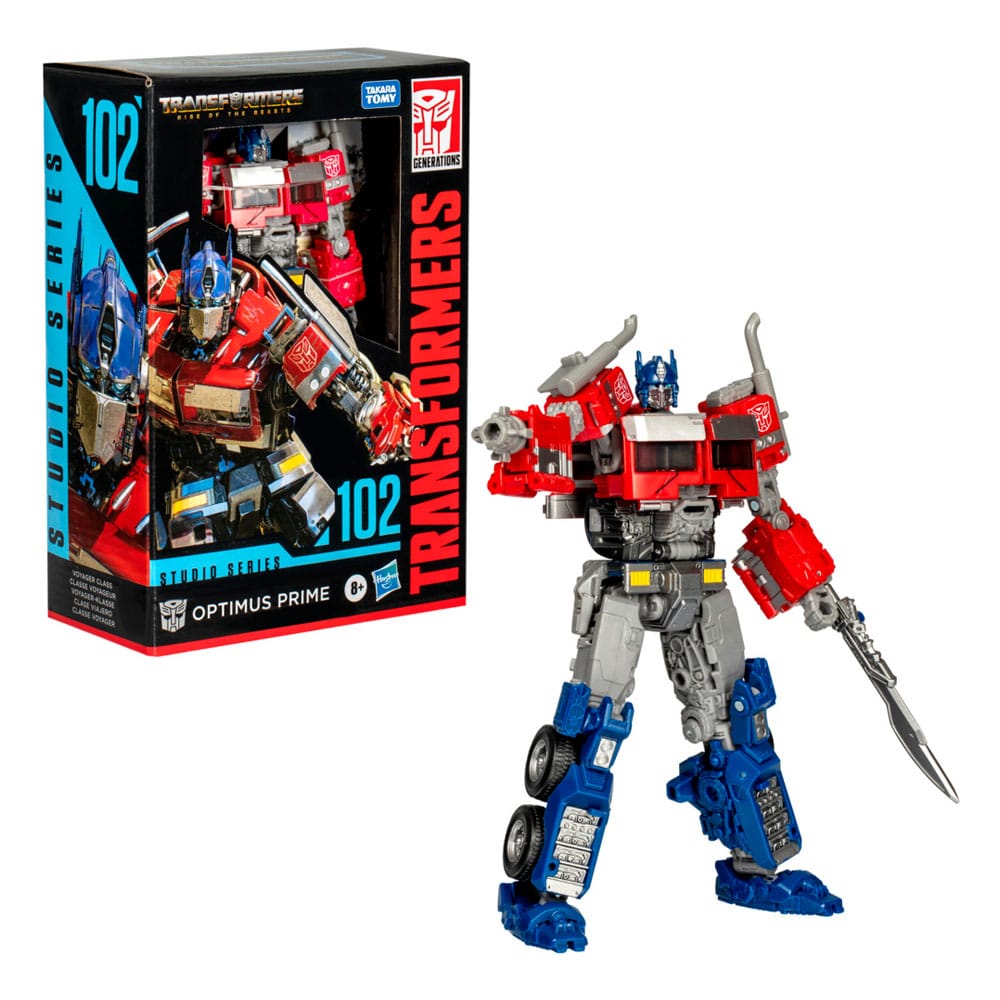 Transformers: Rise of the Beasts Generations Studio Series Voyager Class Action Figure Optimus Prime 17 cm 5010996307958