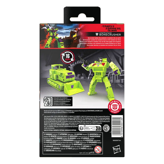 The Transformers: The Movie Generations Studio Series Deluxe Class Action Figure Constructicon Bonecrusher 11 cm 5010996301130