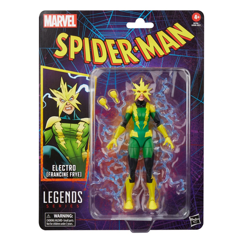 Spider-Man Marvel Legends Retro Action Figure Electro (Francine Frye) 15 cm 5010996282729