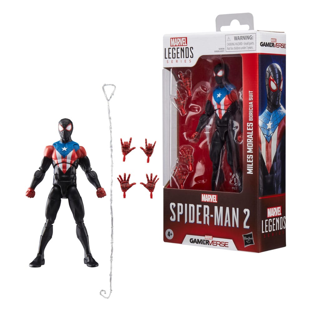 Spider-Man 2 Marvel Legends Gamerverse Action Figure Miles Morales (Boricua Suit) 15 cm 5010996300515