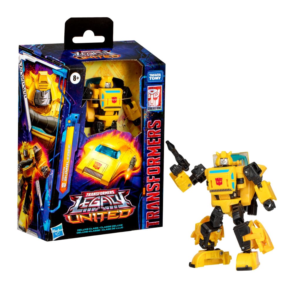 Transformers Generations Legacy United Deluxe Class Action Figure Origin Bumblebee 14 cm 5010996288974