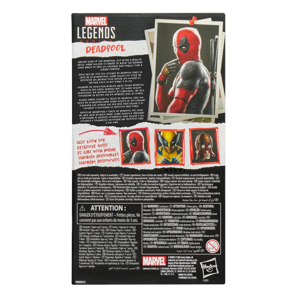 Deadpool & Wolverine Marvel Legends Action Figure Deadpool 15 cm 5010996283757