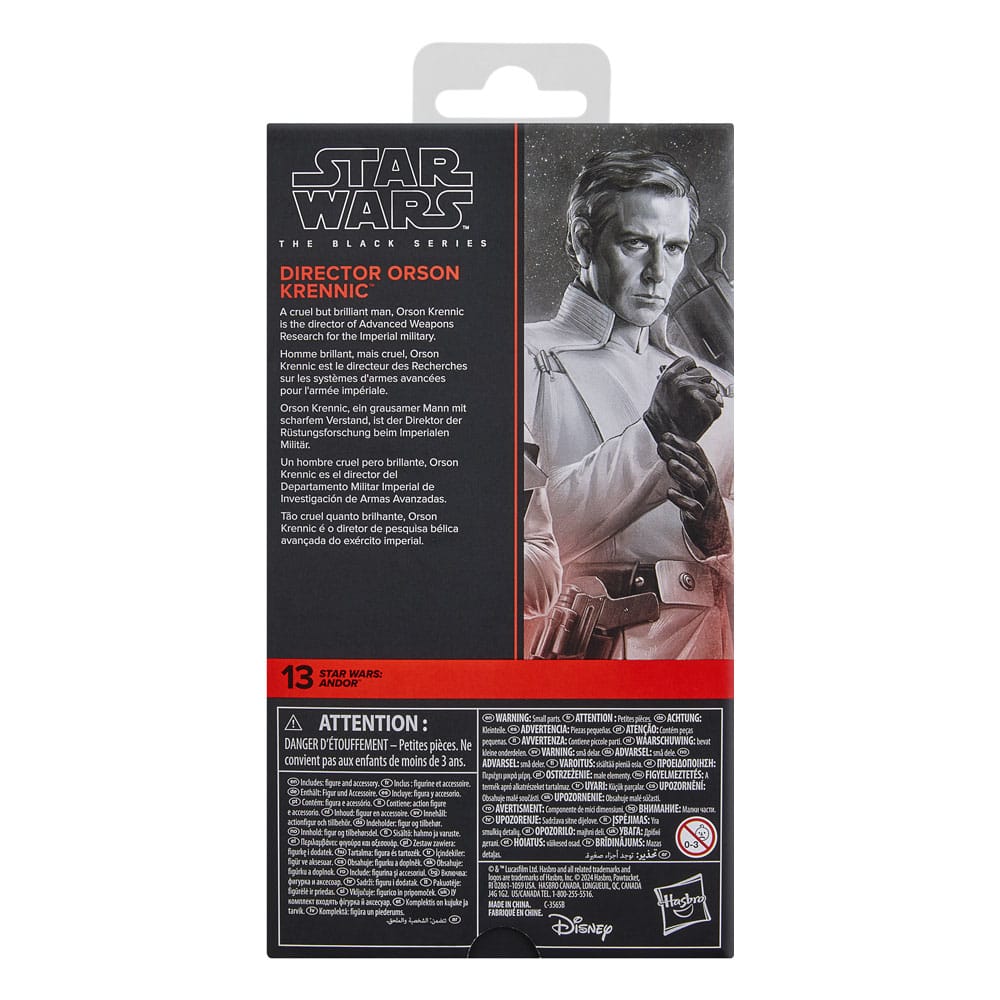 Star Wars: Andor Black Series Action Figure Director Orson Krennic 15 cm 5010996307743