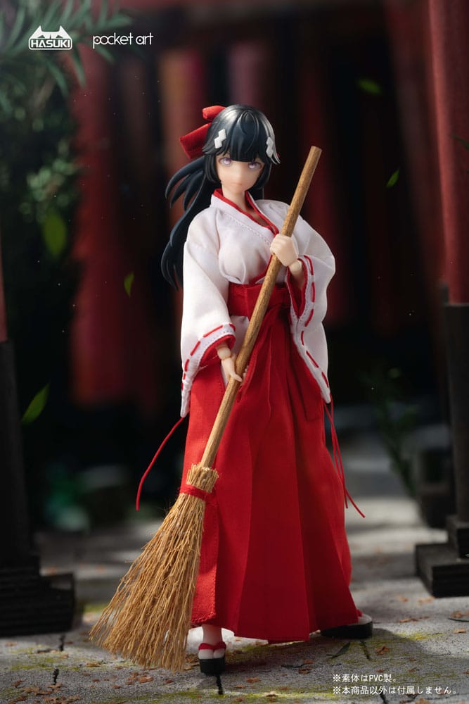 Pocket Art Action Action Figure 1/12 PA005 Exorcism Shrine Maiden Tsubaki 15 cm 6975499680436