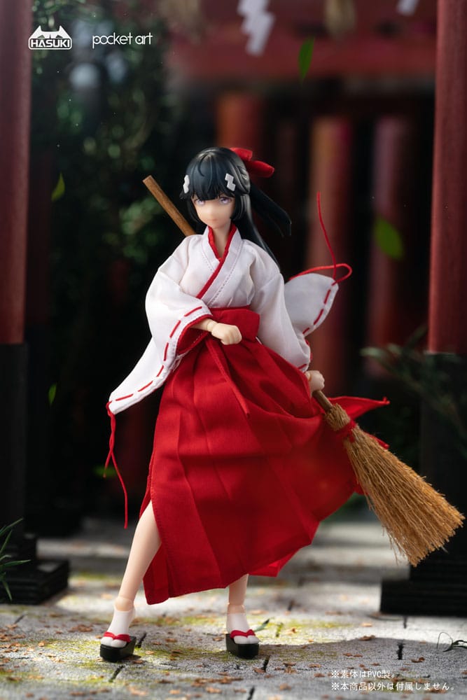 Pocket Art Action Action Figure 1/12 PA005 Exorcism Shrine Maiden Tsubaki 15 cm 6975499680436