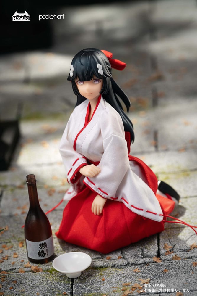 Pocket Art Action Action Figure 1/12 PA005 Exorcism Shrine Maiden Tsubaki 15 cm 6975499680436