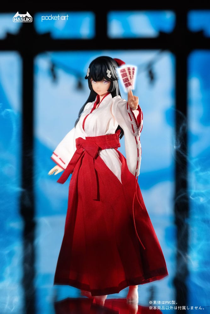 Pocket Art Action Action Figure 1/12 PA005 Exorcism Shrine Maiden Tsubaki 15 cm 6975499680436