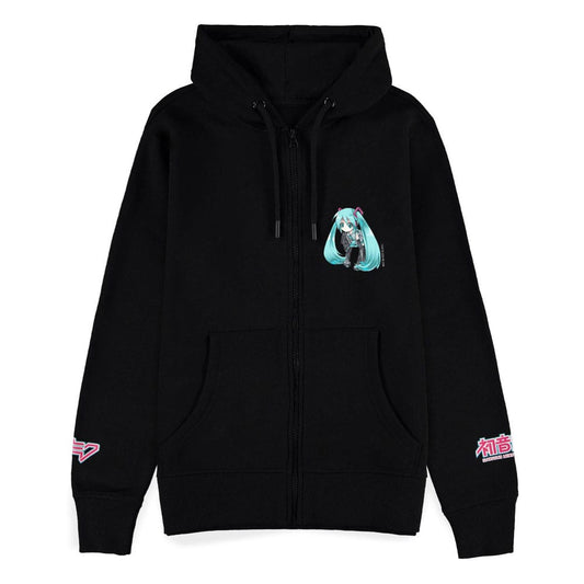 Hatsune Miku Zipper Hoodie Black Size S 8718526393125