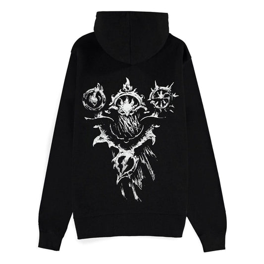 Diablo IV Zipper Hoodie Sweater Sorcerer Sigil Size S 8718526182408