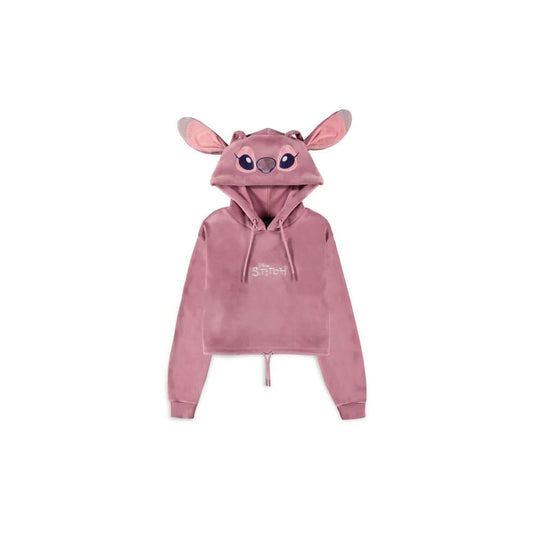 Lilo & Stitch Cropped Hooded Sweater Angel Size S 8718526677669