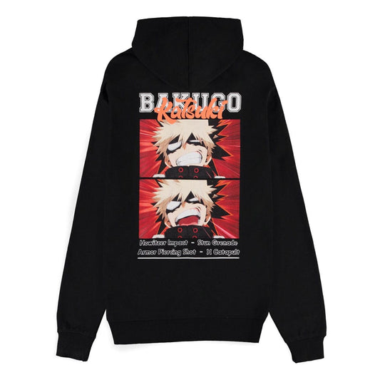 My Hero Academia Zipper Hoodie Sweater Bakugo Size S 8718526394337