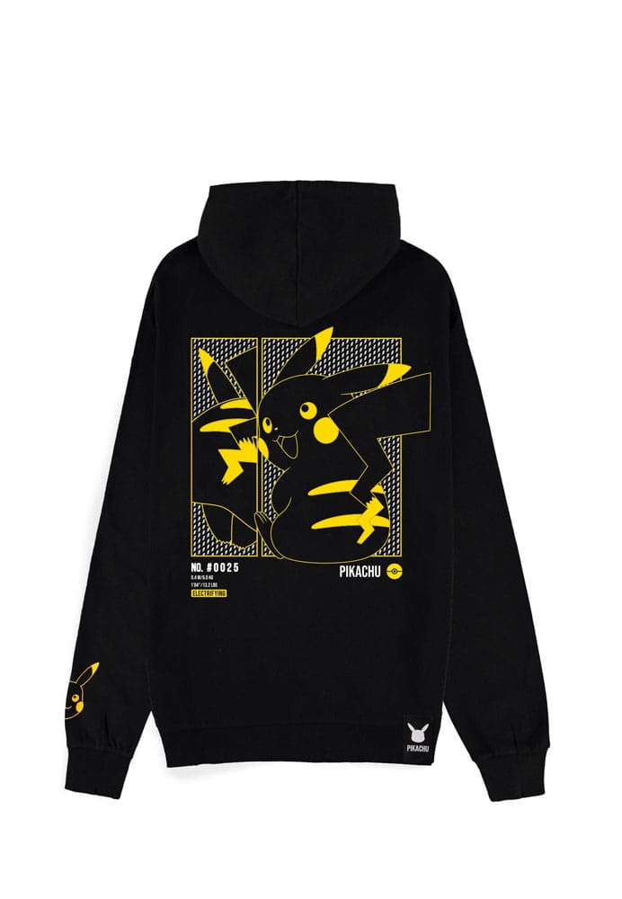 Pokemon Zipper Hoodie Sweater Pikachu Electrifying Line-art Size S 8718526191455