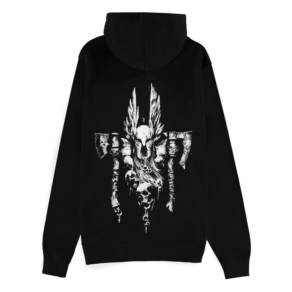 Diablo IV Zipper Hoodie Sweater Barbarian Sigil Size S 8718526182590