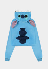 Lilo & Stitch Cropped Hooded Sweater Stitch  Size S 8718526189209