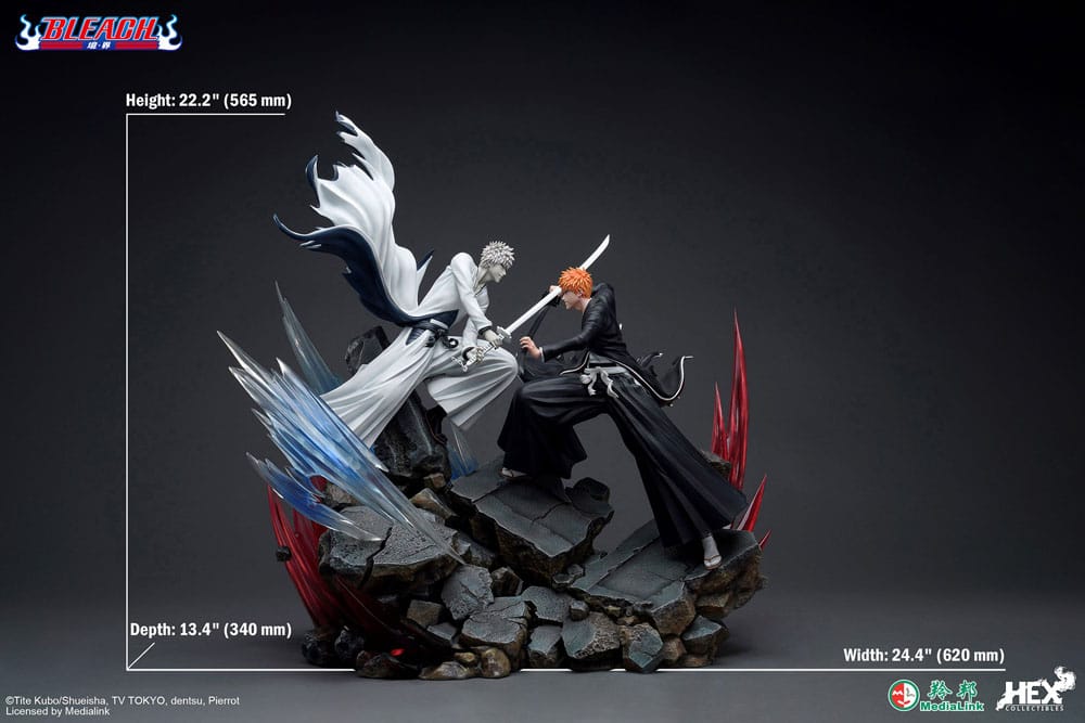 Bleach Elite Dynamic Statue 1/6 Ichigo Kurosaki vs Hollow Ichigo 56 cm 6974281170148