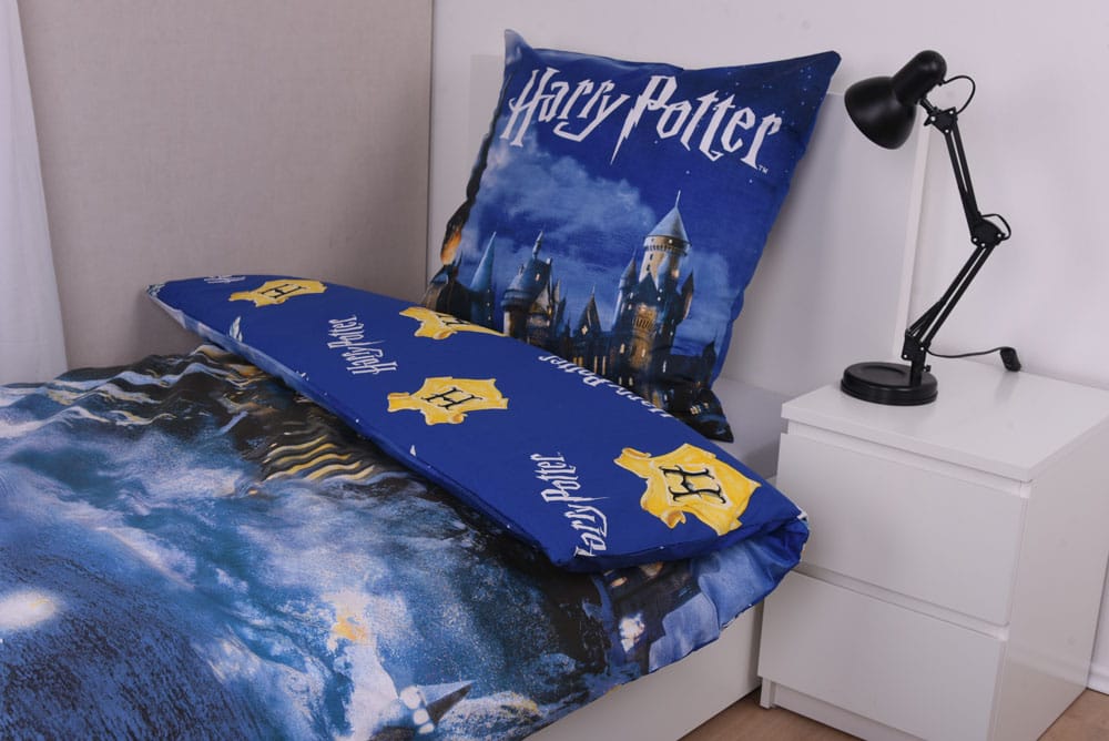 Harry Potter Duvet Set Blue 135 x 200 cm / 80 x 80 cm 4006891971074