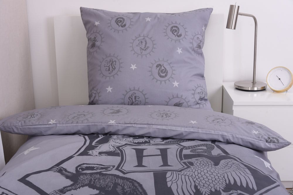 Harry Potter Duvet Set Grey 135 x 200 cm / 80 x 80 cm 4006891971081