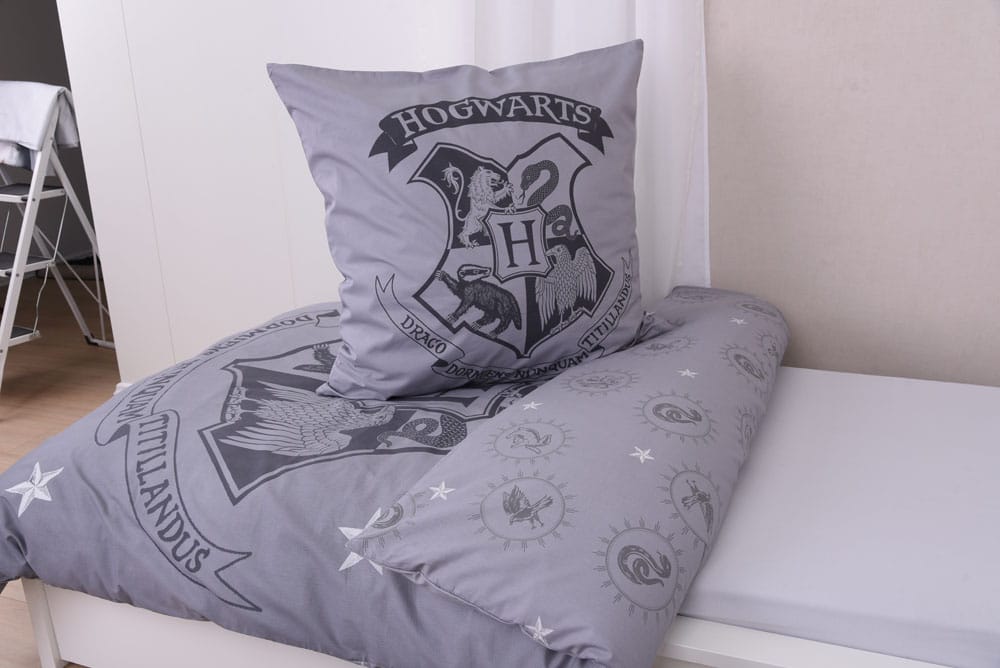 Harry Potter Duvet Set Grey 135 x 200 cm / 80 x 80 cm 4006891971081