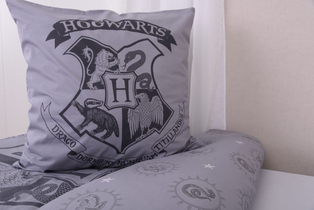 Harry Potter Duvet Set Grey 135 x 200 cm / 80 x 80 cm 4006891971081