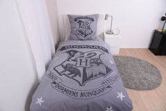 Harry Potter Duvet Set Grey 135 x 200 cm / 80 x 80 cm 4006891971081