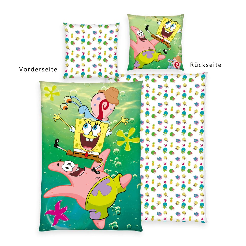 Spongebob Squarepants Duvet Set 135 x 200 cm / 80 x 80 cm 4006891977434