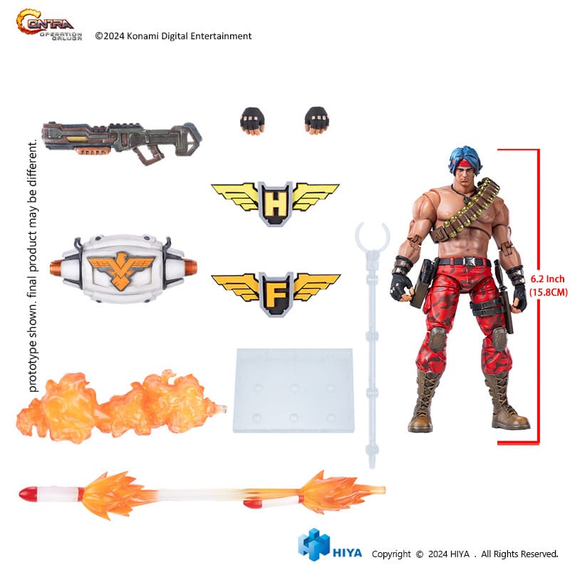 Contra: Operation Galuga Exquisite Basic Action Figure Lance Bean 16 cm 6957534203695