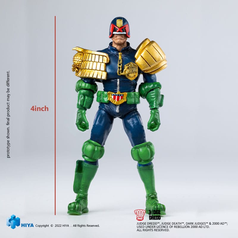 2000 AD Exquisite Mini Action Figure 1/18 Judge Dredd Gaze Into The Fist of Dredd 10 cm 6957534203053