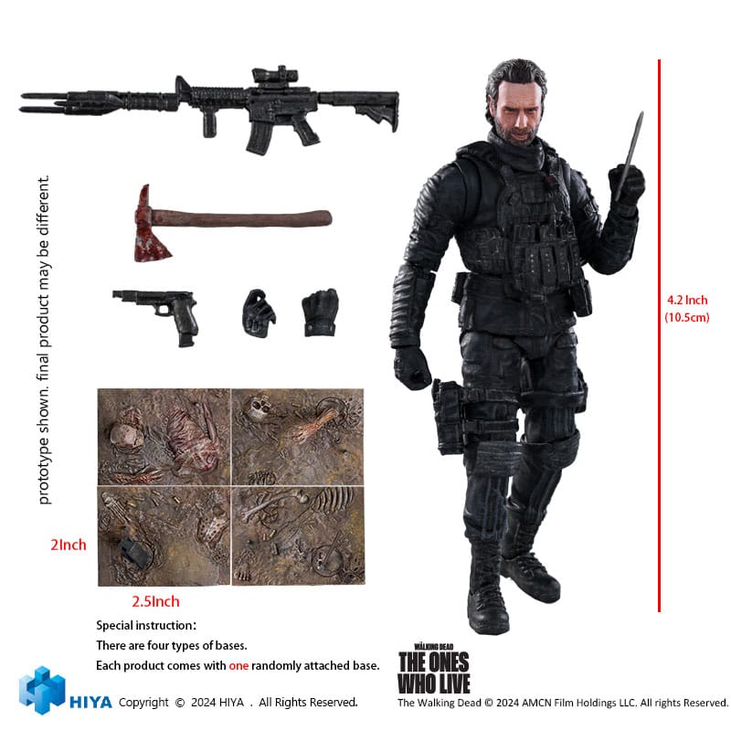 The Walking Dead: The Ones Who Lived Exquisite Mini Action Figure 1/18 Rick Grimes 11 cm 6957534204098