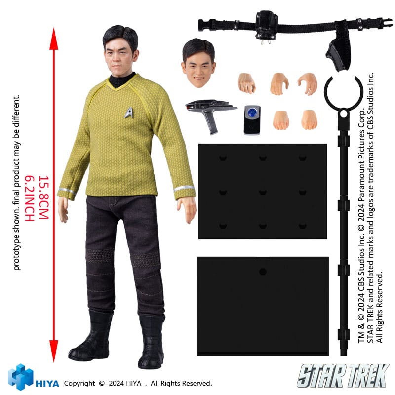 Star Trek 2009 Exquisite Super Series  Actionfigur 1/12 Sulu 16 cm 6957534202810