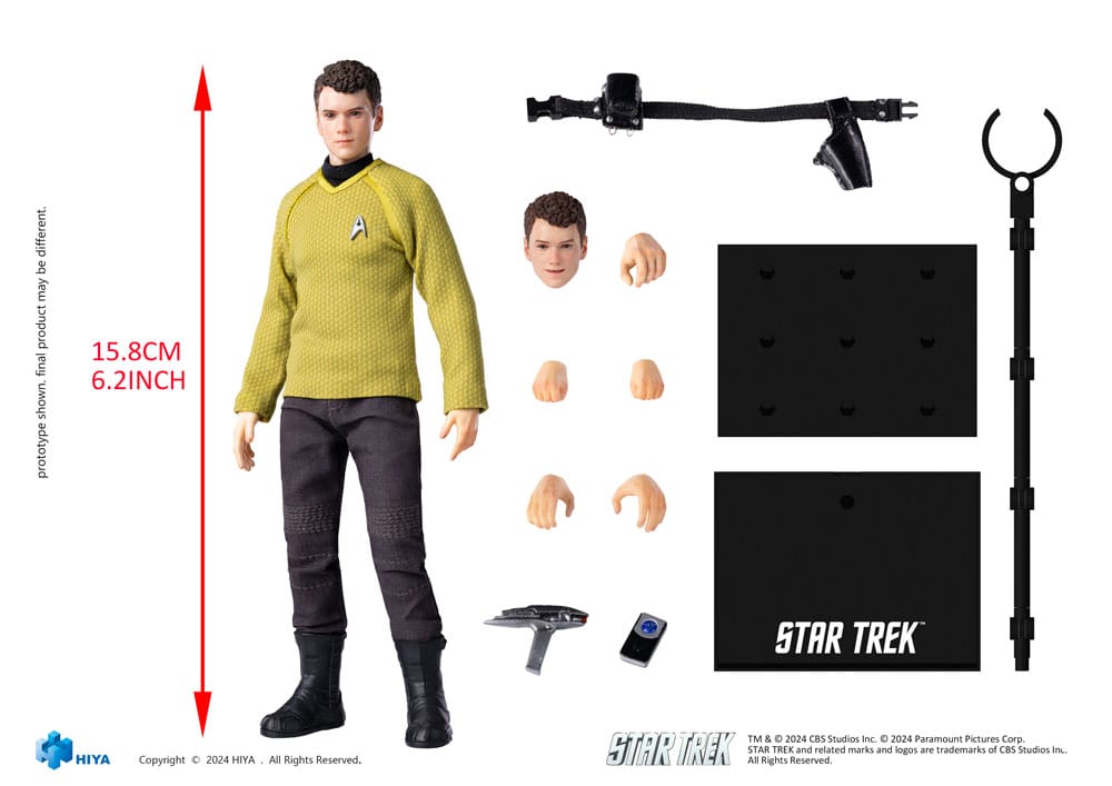 Star Trek 2009 Exquisite Super Series  Actionfigur 1/12 Chekov 16 cm 6957534202766