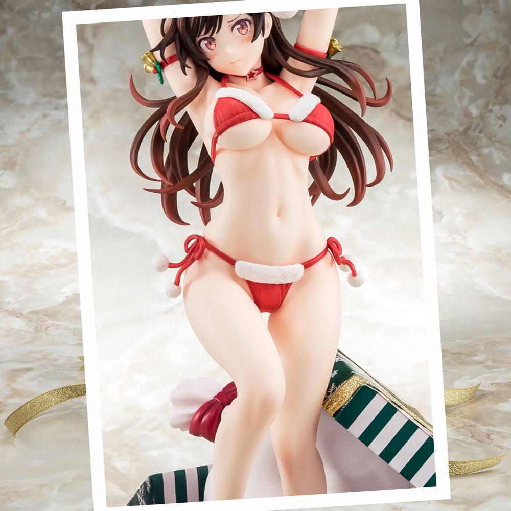 Rent-A-Girlfriend PVC Statue 1/6 Mizuhara Chizuru Santa Bikini de Fuwamoko 2nd Xmas 26 cm 4570000500108