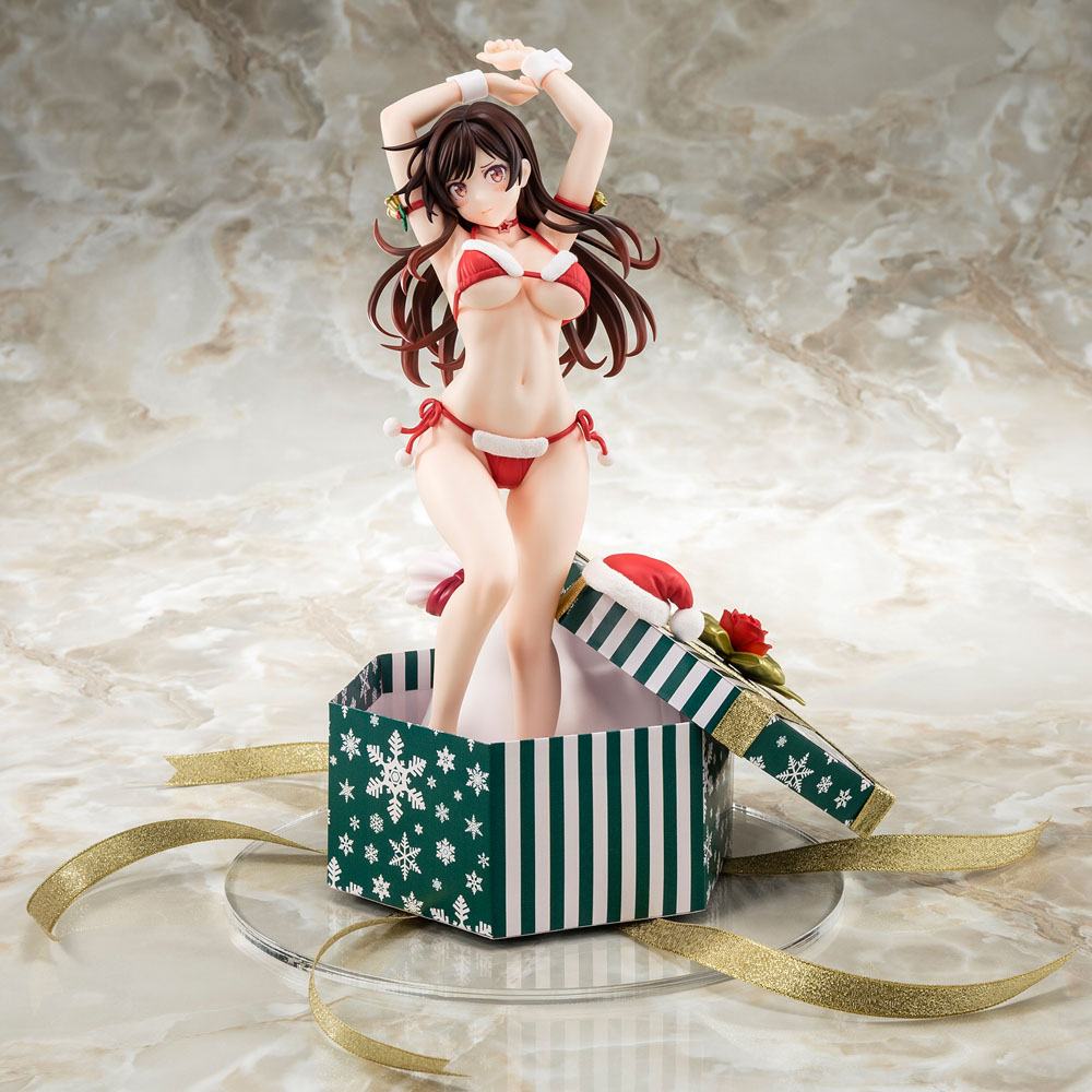 Rent-A-Girlfriend PVC Statue 1/6 Mizuhara Chizuru Santa Bikini de Fuwamoko 2nd Xmas 26 cm 4570000500108