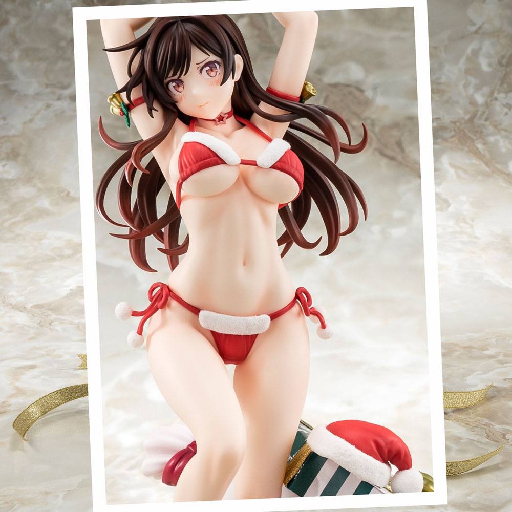 Rent-A-Girlfriend PVC Statue 1/6 Mizuhara Chizuru Santa Bikini de Fuwamoko 2nd Xmas 26 cm 4570000500108