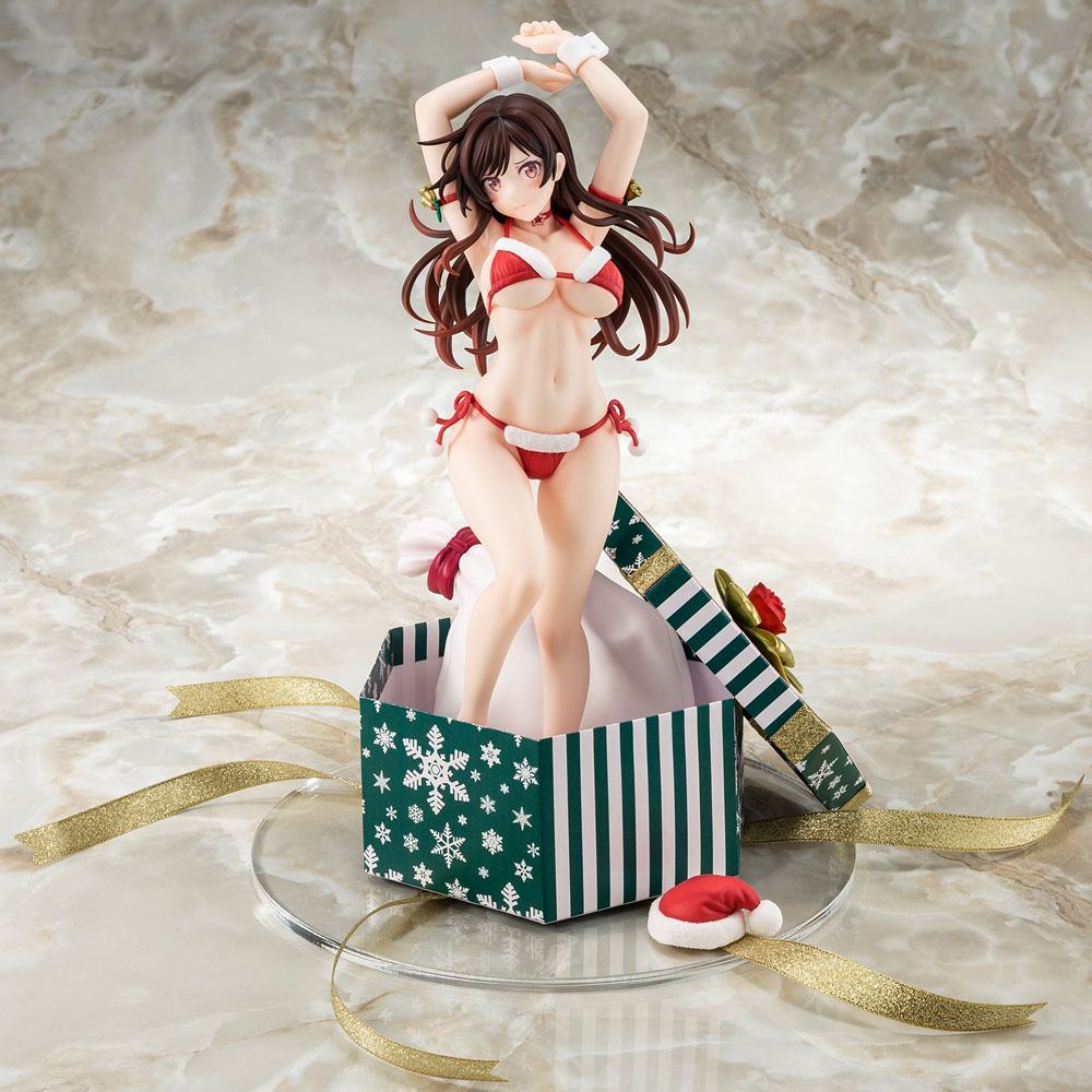 Rent-A-Girlfriend PVC Statue 1/6 Mizuhara Chizuru Santa Bikini de Fuwamoko 2nd Xmas 26 cm 4570000500108