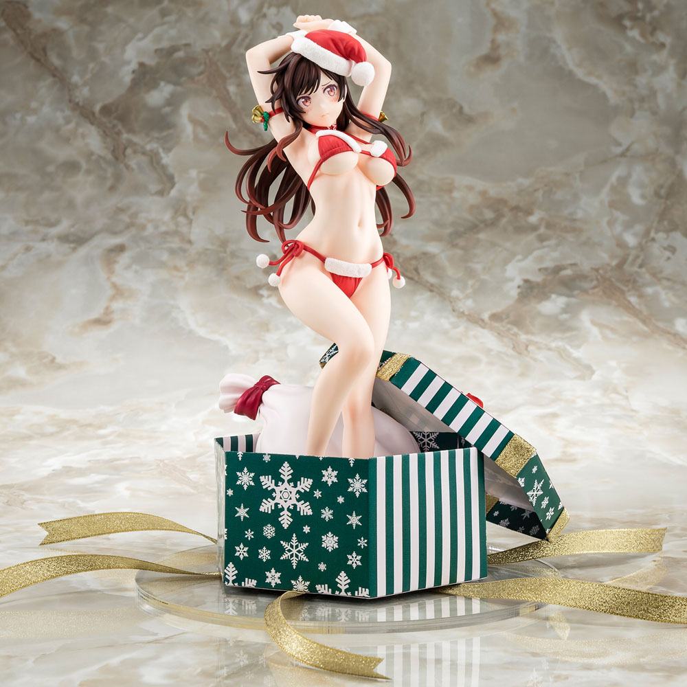 Rent-A-Girlfriend PVC Statue 1/6 Mizuhara Chizuru Santa Bikini de Fuwamoko 2nd Xmas 26 cm 4570000500108