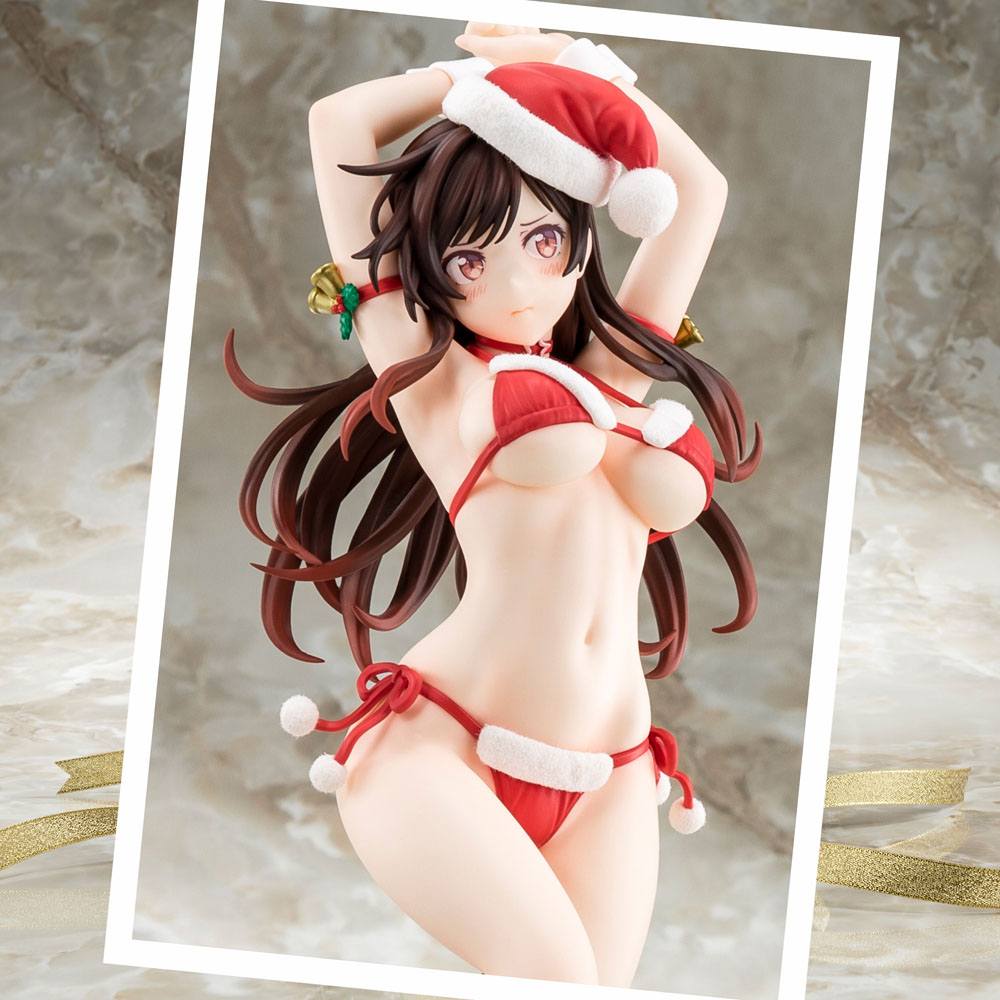 Rent-A-Girlfriend PVC Statue 1/6 Mizuhara Chizuru Santa Bikini de Fuwamoko 2nd Xmas 26 cm 4570000500108