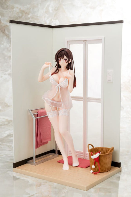 Rent-A-Girlfriend PVC Statue 1/6 Chizuru Mizuhara See-through lingerie figure angel white Ver. 23 cm 4570000500153