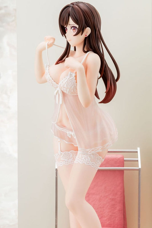 Rent-A-Girlfriend PVC Statue 1/6 Chizuru Mizuhara See-through lingerie figure angel white Ver. 23 cm 4570000500153