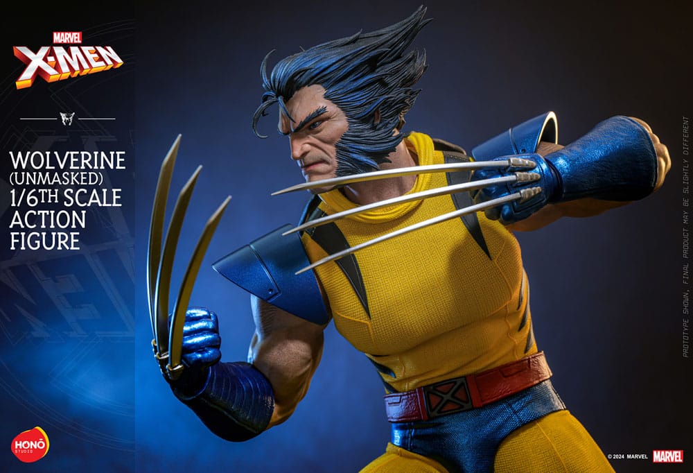 Marvel X-Men Action Figure 1/6 Wolverine (Unmasked) 28 cm 4895228619907