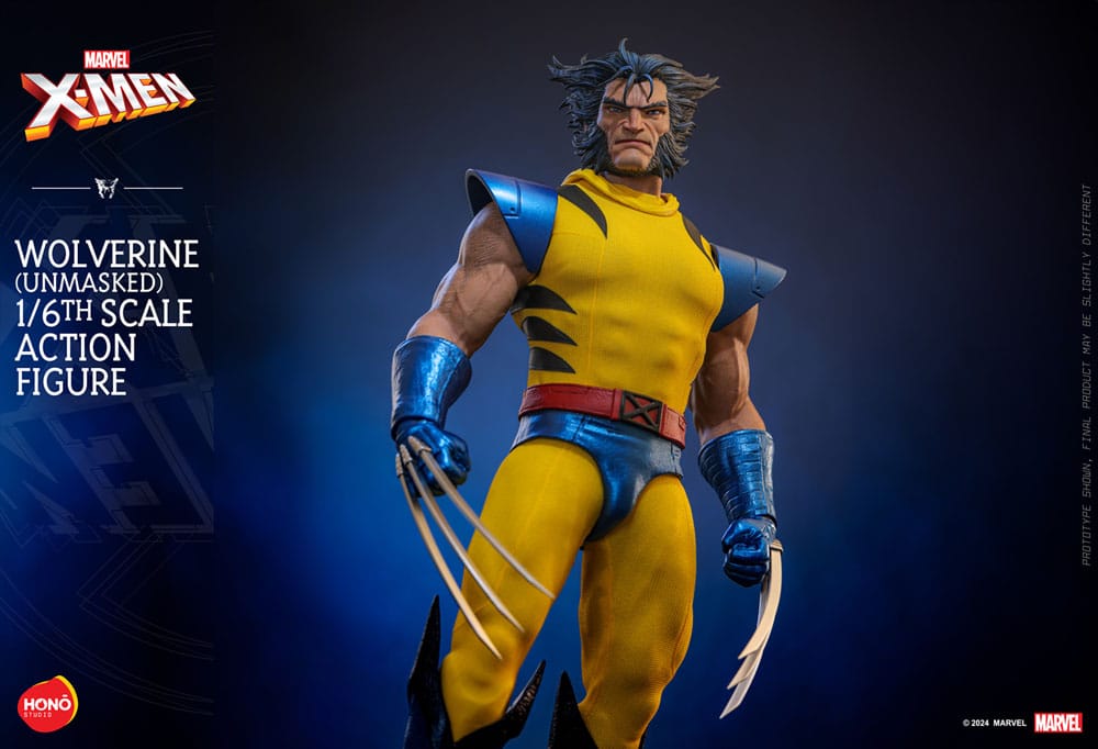 Marvel X-Men Action Figure 1/6 Wolverine (Unmasked) 28 cm 4895228619907