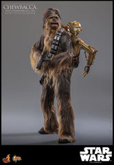 Star Wars Episode V Movie Masterpiece Action Figure 1/6 Chewbacca with Disassembled C-3PO 36 cm 4895228619594