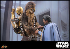 Star Wars Episode V Movie Masterpiece Action Figure 1/6 Chewbacca with Disassembled C-3PO 36 cm 4895228619594