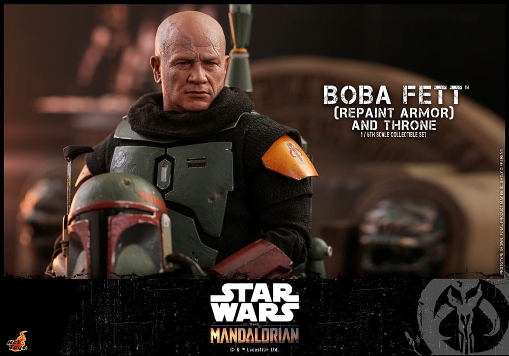 Star Wars: The Mandalorian Action Figure 1/6 Boba Fett Repaint Armor and Throne Special Edition 30 cm 4895228608819