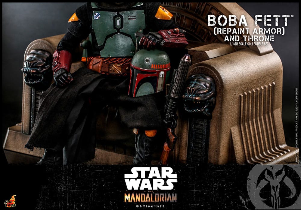 Star Wars: The Mandalorian Action Figure 1/6 Boba Fett Repaint Armor and Throne Special Edition 30 cm 4895228608819