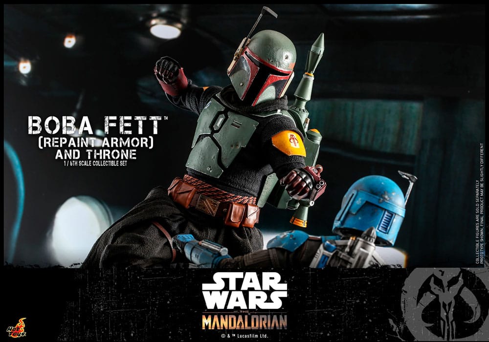 Star Wars: The Mandalorian Action Figure 1/6 Boba Fett Repaint Armor and Throne Special Edition 30 cm 4895228608819