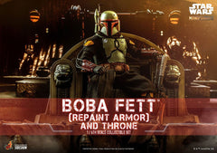 Star Wars: The Mandalorian Action Figure 1/6 Boba Fett Repaint Armor and Throne Special Edition 30 cm 4895228608819