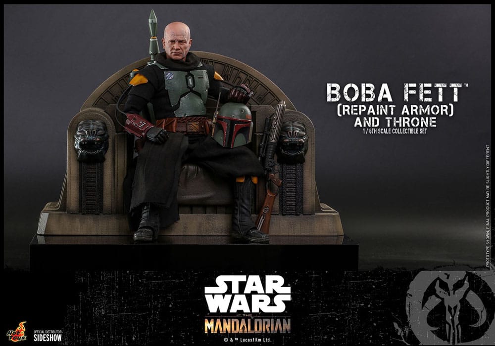 Star Wars: The Mandalorian Action Figure 1/6 Boba Fett Repaint Armor and Throne Special Edition 30 cm 4895228608819