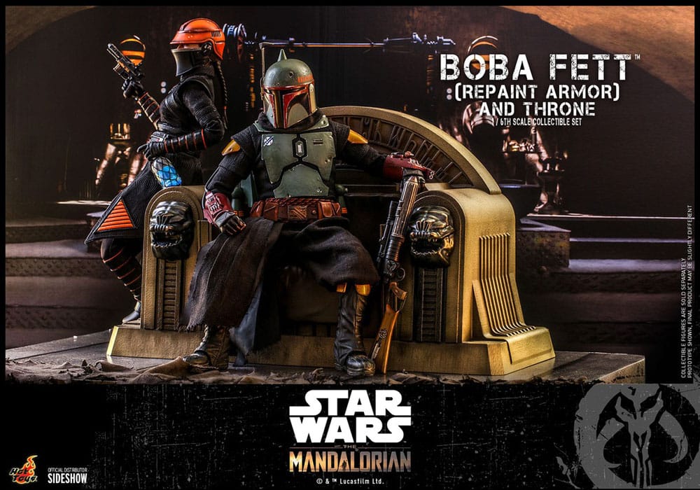 Star Wars: The Mandalorian Action Figure 1/6 Boba Fett Repaint Armor and Throne Special Edition 30 cm 4895228608819