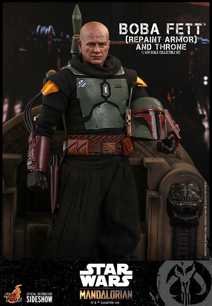 Star Wars: The Mandalorian Action Figure 1/6 Boba Fett Repaint Armor and Throne Special Edition 30 cm 4895228608819